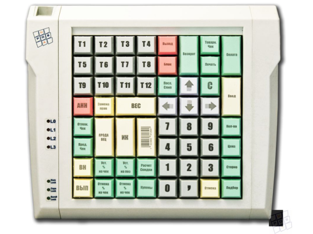 LPOS-064 Mxx (PS/2) Программируемая клавиатура