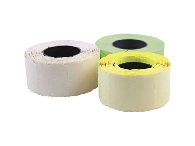 Этикет-лента Printex 37х28 овальная бело-красная