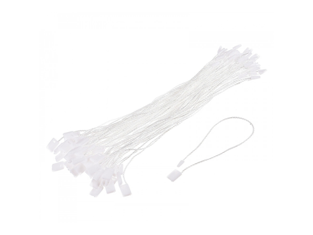 Ярликотримач 175 мм мотузковий білий 1000 шт. (текстильна пломба)