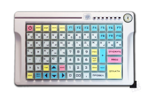 LPOS-084 M12 (PS/2, USB, MSR, Key) Программируемая клавиатура пленочного типа