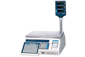 CAS LP-15R (V 1.6) Весы с печатью этикетки (RS232, со стойкой)
