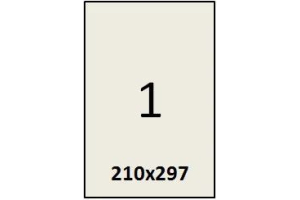Этикетка А4 210х297 (1 шт. на листе)