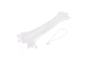 Ярликотримач 175 мм мотузковий білий 1000 шт. (текстильна пломба)