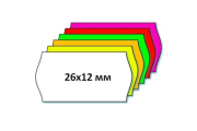 Этикет-лента Printex 26х12 фигурная цветная